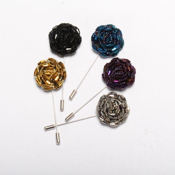 luxury designers mei new pure manual bead sewing classic masculine and feminine brooch suit collar flower button pin clothing accessories xm, Gray
luxury designers mei new pure manual bead sewing classic masculine and feminine brooch suit collar flower button pin clothing accessories xm, Gray