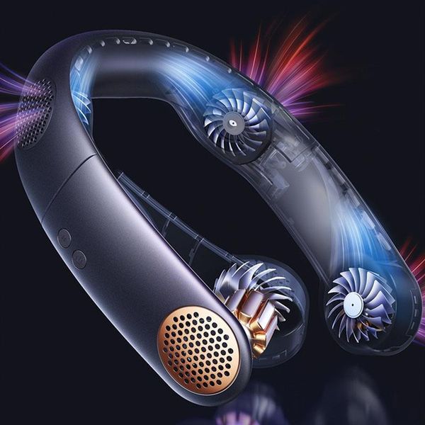 electric fans portable neck fan bladeless strong wind 4000mah hands-usb rechargeable cooling hanging gift recommend
electric fans portable neck fan bladeless strong wind 4000mah hands-usb rechargeable cooling hanging gift recommend