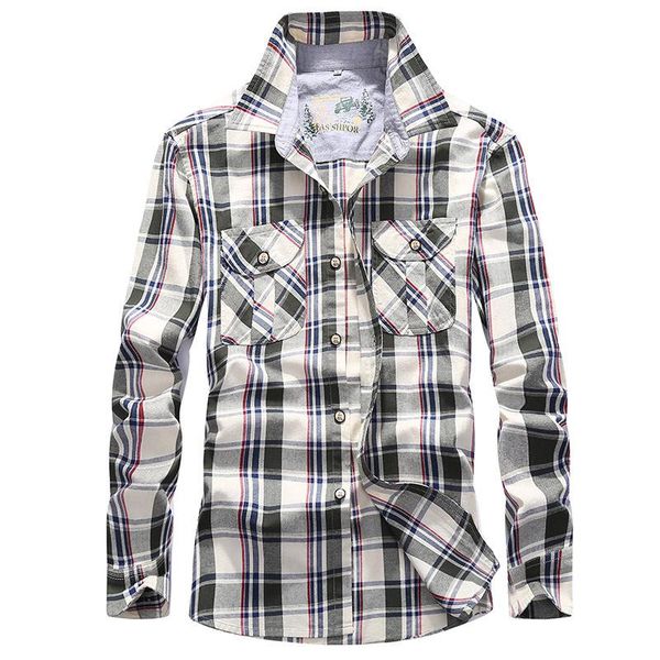 men's casual shirts spring plaid shirt men long sleeve turn-down collar mens cotton soft breathable military dress plus size s-4xl, White;black
men's casual shirts spring plaid shirt men long sleeve turn-down collar mens cotton soft breathable military dress plus size s-4xl, White;black