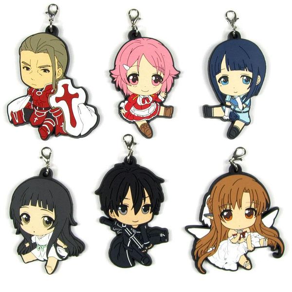 keychains 2021 sword art online original japanese anime figure rubber silicone sweet smell mobile phone charms/key chain/strap d152, Silver
keychains 2021 sword art online original japanese anime figure rubber silicone sweet smell mobile phone charms/key chain/strap d152, Silver