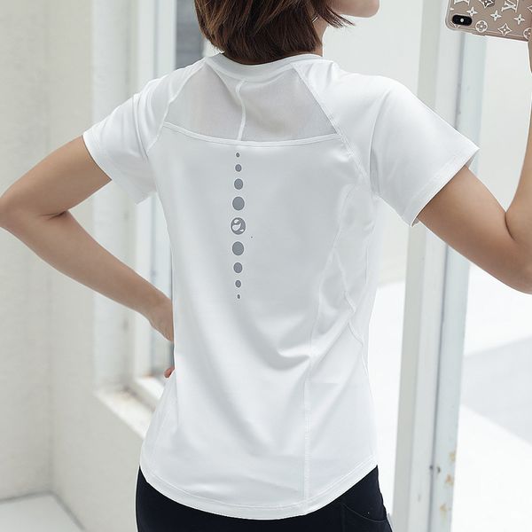 women's summer sports short loose reflective fitness running fast dry t-shirt breathable yoga suit half sleeve, Gray
women's summer sports short loose reflective fitness running fast dry t-shirt breathable yoga suit half sleeve, Gray