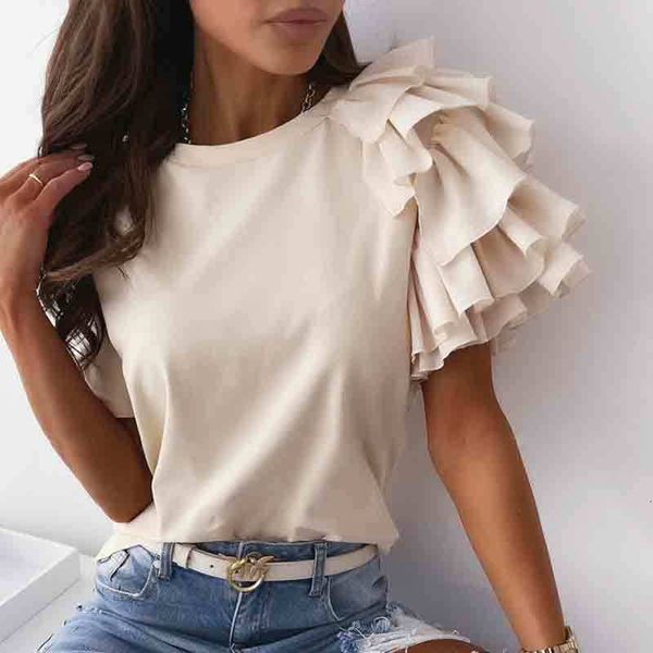 women's t-shirt summer chiffons short sleeve ladies spring muti o-neck female blouses solid lace fashionable casual shirts 6, White
women's t-shirt summer chiffons short sleeve ladies spring muti o-neck female blouses solid lace fashionable casual shirts 6, White