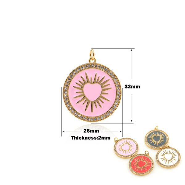 charms round coin enamel love pendant suitable for bracelet necklace jewelry making supplies accessories charm, Bronze;silver
charms round coin enamel love pendant suitable for bracelet necklace jewelry making supplies accessories charm, Bronze;silver
