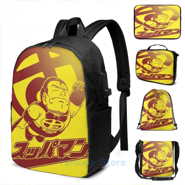 backpack funny graphic print suppaman usb charge men school bags women bag travel laptop
backpack funny graphic print suppaman usb charge men school bags women bag travel laptop