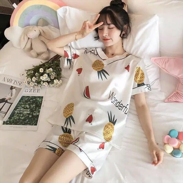 summer clothes pijamas de womens sleepwears verano mujer t shirt nightwear spodenki damskie two piece set women langerie lounge, Black;red
summer clothes pijamas de womens sleepwears verano mujer t shirt nightwear spodenki damskie two piece set women langerie lounge, Black;red