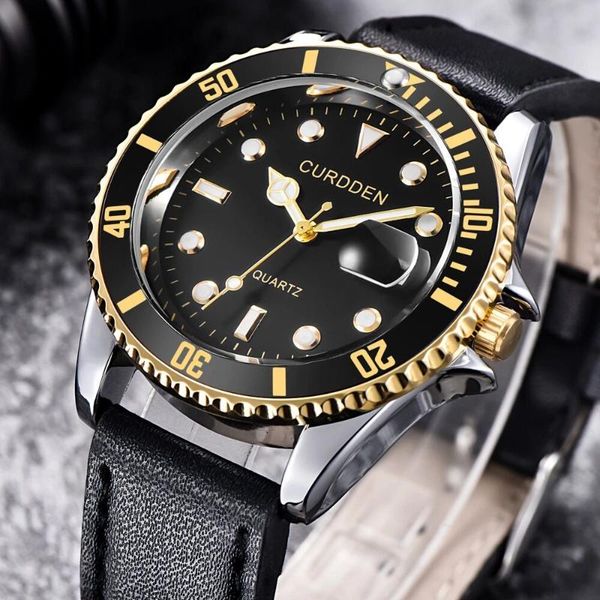 wristwatches fashion quartz watch for men auto date mens watches leather strap waterproof male clock man business wristwatch, Slivery;brown
wristwatches fashion quartz watch for men auto date mens watches leather strap waterproof male clock man business wristwatch, Slivery;brown