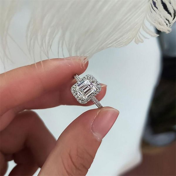 wedding rings fine promise ring 925 sterling silver emerld cut cz stone engagement band for women bridal party jewelry, Slivery;golden
wedding rings fine promise ring 925 sterling silver emerld cut cz stone engagement band for women bridal party jewelry, Slivery;golden