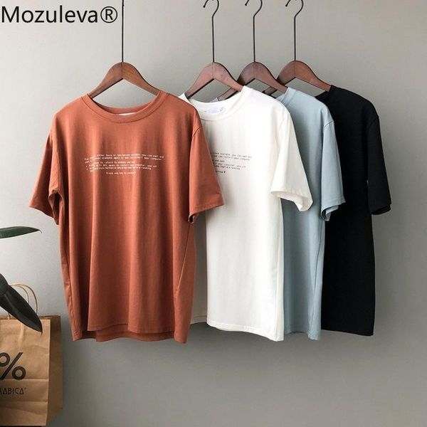 mozuleva 2021 casual o-neck letter print women t-shirt summer short sleeve loose female basic shirt ladies tees 100% cotton women's, White
mozuleva 2021 casual o-neck letter print women t-shirt summer short sleeve loose female basic shirt ladies tees 100% cotton women's, White