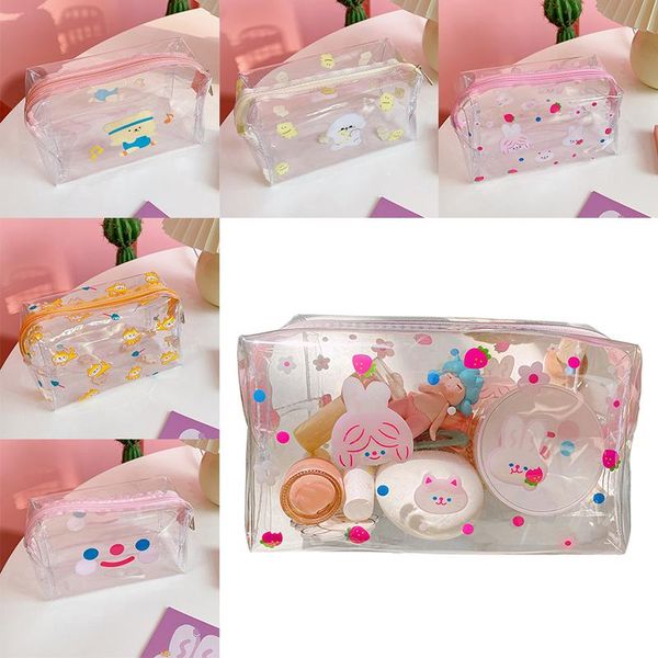 cartoon transparent storage bag cosmetic cute pvc waterproof portable travel makeup zip pouch bags
cartoon transparent storage bag cosmetic cute pvc waterproof portable travel makeup zip pouch bags
