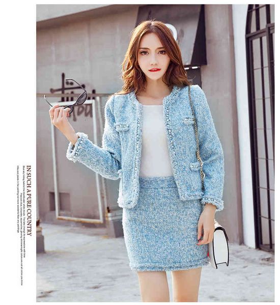 two piece dress autumn winter women tweed suits fashion skirts 2 piece sets female beaded woolen coat and 8neu, White
two piece dress autumn winter women tweed suits fashion skirts 2 piece sets female beaded woolen coat and 8neu, White