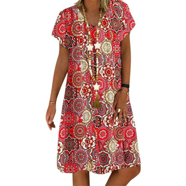 casual dresses vicabo large dress v neck floral printed robe femme loose ladies vintage short sleeve summer vestidos, Black;gray
casual dresses vicabo large dress v neck floral printed robe femme loose ladies vintage short sleeve summer vestidos, Black;gray