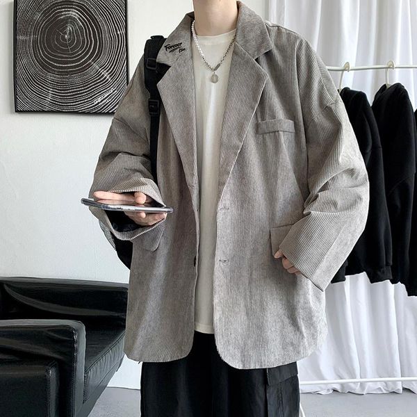 men's suits & blazers autumn corduroy blazer men's fashion business society mens suit jacket korean loose casual grey black dress m, White;black
men's suits & blazers autumn corduroy blazer men's fashion business society mens suit jacket korean loose casual grey black dress m, White;black