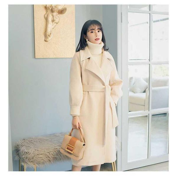women's wool & blends 2021 autumn and winter woolen coat female mid-long fashion casual korean temperament outerwear, Black
women's wool & blends 2021 autumn and winter woolen coat female mid-long fashion casual korean temperament outerwear, Black