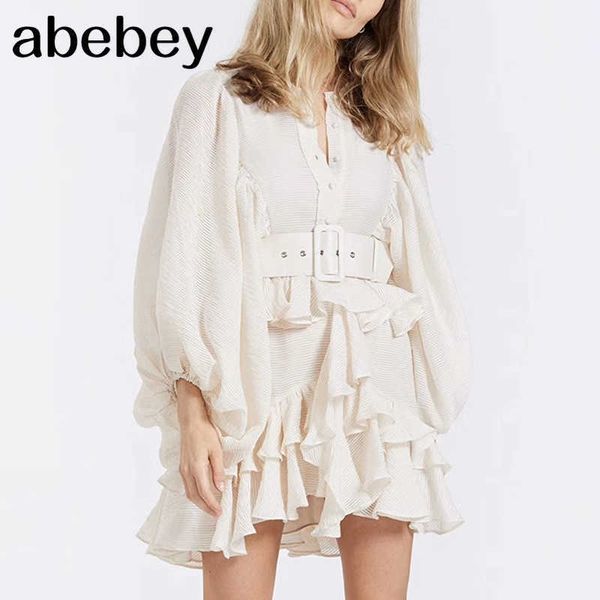 elegant dress for women o neck lantern long sleeve high waist patchwork ruffles sashes a line dresses female 210715, Black;gray
elegant dress for women o neck lantern long sleeve high waist patchwork ruffles sashes a line dresses female 210715, Black;gray