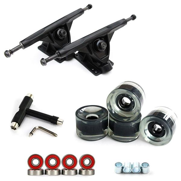7inch longboard truck wheels set 4pcs pu 8pcs bearing t skateboard tool wheel combo skateboarding
7inch longboard truck wheels set 4pcs pu 8pcs bearing t skateboard tool wheel combo skateboarding