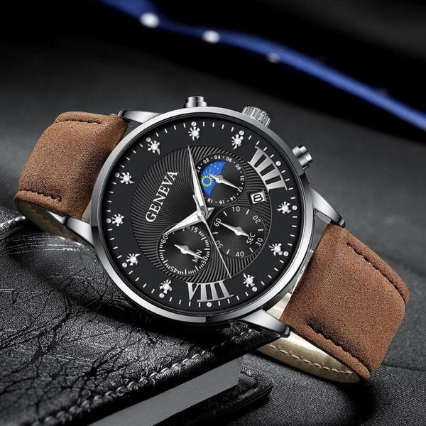 wristwatches luxury fashion men's watches mens casual business sport leather watch for men quartz relogio masculino, Slivery;brown
wristwatches luxury fashion men's watches mens casual business sport leather watch for men quartz relogio masculino, Slivery;brown