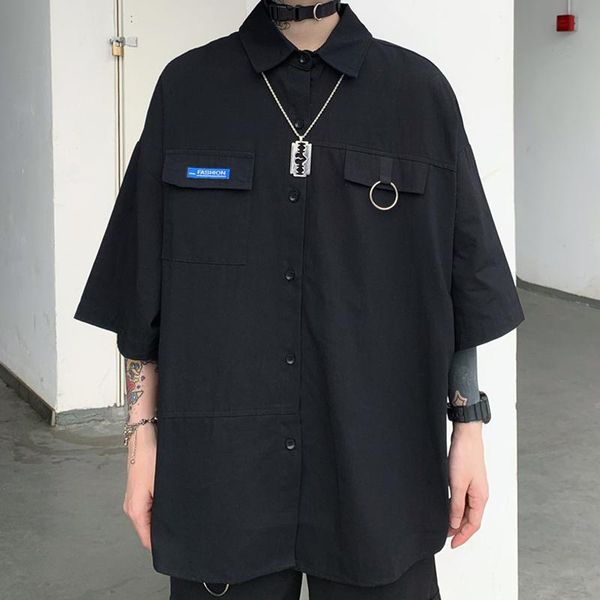 women's jackets workwear black short-sleeved summer 2021 korean style loose bf mid-length shirt fashion ins, Black;brown
women's jackets workwear black short-sleeved summer 2021 korean style loose bf mid-length shirt fashion ins, Black;brown