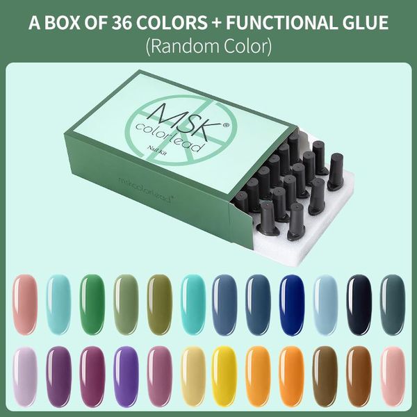 msk color lead 36 colors(random) soak off uv gel nail polish art manicure nails set with base matte, Red;pink
msk color lead 36 colors(random) soak off uv gel nail polish art manicure nails set with base matte, Red;pink