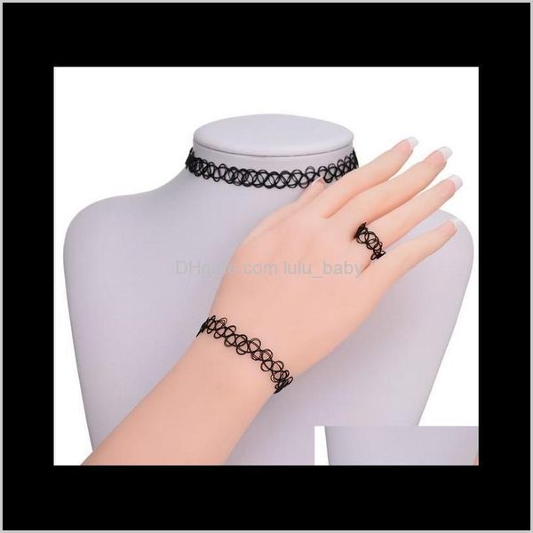 chokers & pendants black stretch gothic tattoo henna necklaces rings bracelets sets women jewelry gifts for her drop delivery 2021 h8joj, Golden;silver
chokers & pendants black stretch gothic tattoo henna necklaces rings bracelets sets women jewelry gifts for her drop delivery 2021 h8joj, Golden;silver