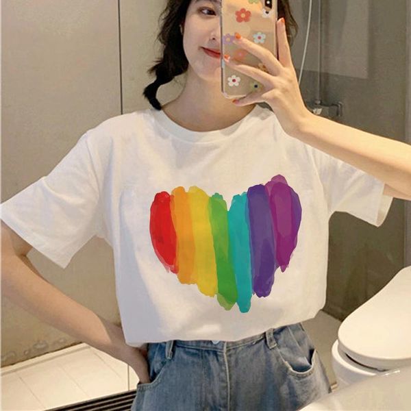 women's t-shirt 6summer 2021 harajuku t shirt women gay pride graphic lesbian print tshirt korean style tees female, White
women's t-shirt 6summer 2021 harajuku t shirt women gay pride graphic lesbian print tshirt korean style tees female, White