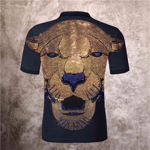 t shirts high-quality men's summer handsome rhinestone lapel polo breathable wrinkle resistant shirt short sleeve, White;black
t shirts high-quality men's summer handsome rhinestone lapel polo breathable wrinkle resistant shirt short sleeve, White;black