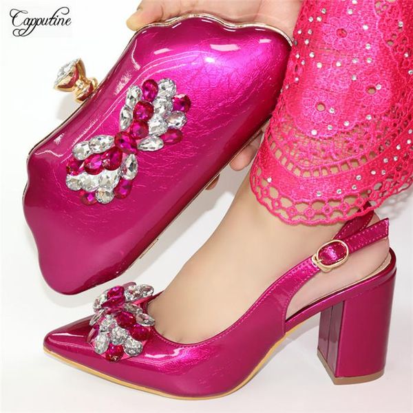 dress shoes fashion pointed toe design sandals with purse and clutch bag set 56882-2 in fuchsia , heel height 9cm, Black
dress shoes fashion pointed toe design sandals with purse and clutch bag set 56882-2 in fuchsia , heel height 9cm, Black