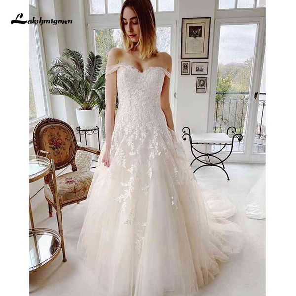 2021 new vintage ivory es off-shoulder lace appliques tulle a line bridal gowns sweep train custom made wedding qbxp, White
2021 new vintage ivory es off-shoulder lace appliques tulle a line bridal gowns sweep train custom made wedding qbxp, White