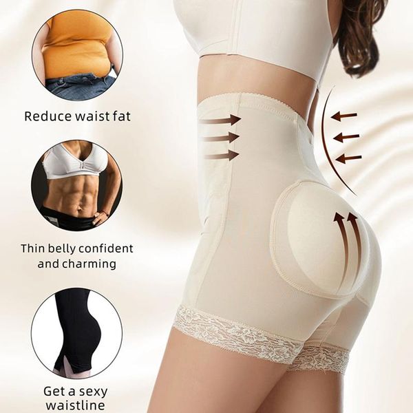 women's shapers 1/2pcs high-waist padded fake buttocks lace panties women waist trainer body shaper bulifter shapewear short pants, Black;white
women's shapers 1/2pcs high-waist padded fake buttocks lace panties women waist trainer body shaper bulifter shapewear short pants, Black;white