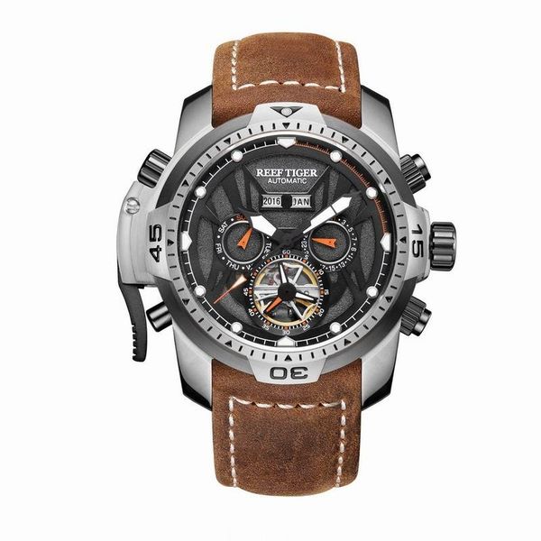 wristwatches reef tiger mens automatic watches male military watch sport mechanical wristwatch leather strap sapphire skeleton dial rga3532, Slivery;brown
wristwatches reef tiger mens automatic watches male military watch sport mechanical wristwatch leather strap sapphire skeleton dial rga3532, Slivery;brown