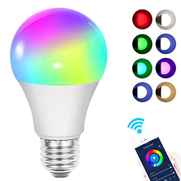 bulbs 15w wifi smart led bulb light rgb white magic lamp dimmable e27 b22 compatible alexa google home smartphone indoor lighting
bulbs 15w wifi smart led bulb light rgb white magic lamp dimmable e27 b22 compatible alexa google home smartphone indoor lighting