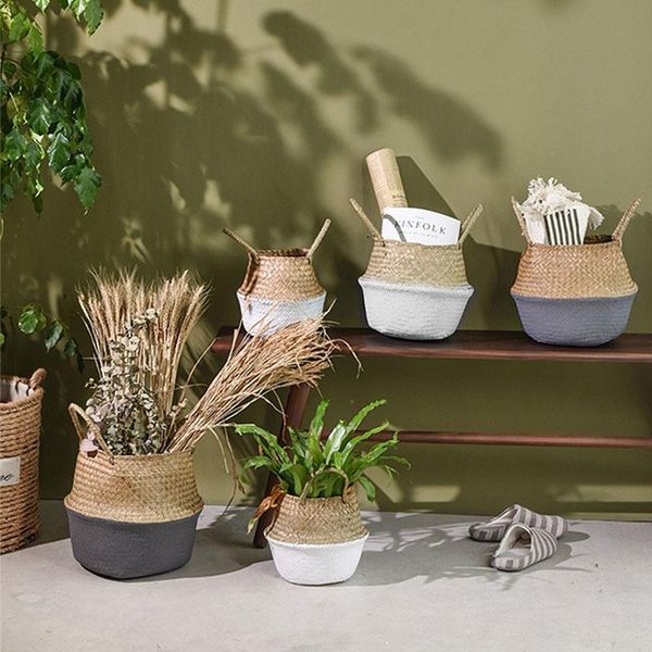 1pc handmade storage organizer basket rattan wickerwork foldable plant flower pots boho style baskets
1pc handmade storage organizer basket rattan wickerwork foldable plant flower pots boho style baskets