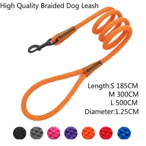 1.8m/3m/5m long nylon dog leash dogs lead pet mountaineering rope outdoor walking training leashes for belt safety collars &
1.8m/3m/5m long nylon dog leash dogs lead pet mountaineering rope outdoor walking training leashes for belt safety collars &