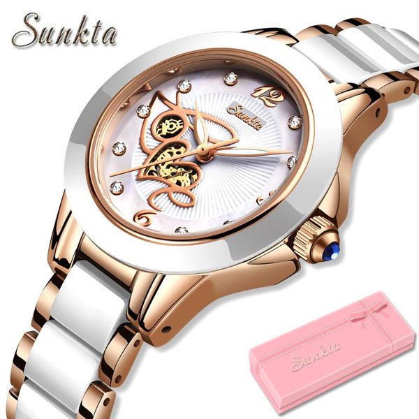 wristwatches diamond surface ceramic strap watch sunkta fashion waterproof women watches quartz relogio feminino, Slivery;brown
wristwatches diamond surface ceramic strap watch sunkta fashion waterproof women watches quartz relogio feminino, Slivery;brown