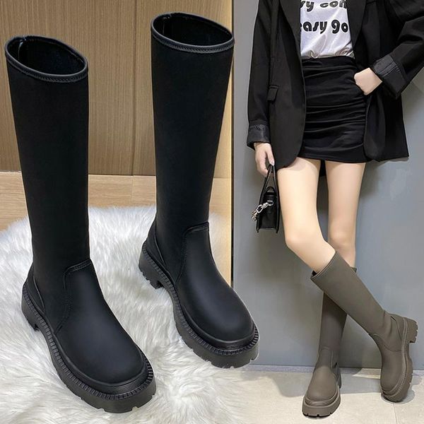 boots round toe woman flat boots-women winter footwear autumn shoes thigh high heels low rock 2021 over-the-knee, Black
boots round toe woman flat boots-women winter footwear autumn shoes thigh high heels low rock 2021 over-the-knee, Black