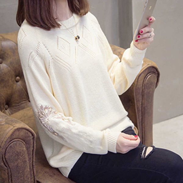 women's sweaters korean hollow lace long-sleeved sweater early spring slimming shirt thin round neck pn8p, White;black
women's sweaters korean hollow lace long-sleeved sweater early spring slimming shirt thin round neck pn8p, White;black