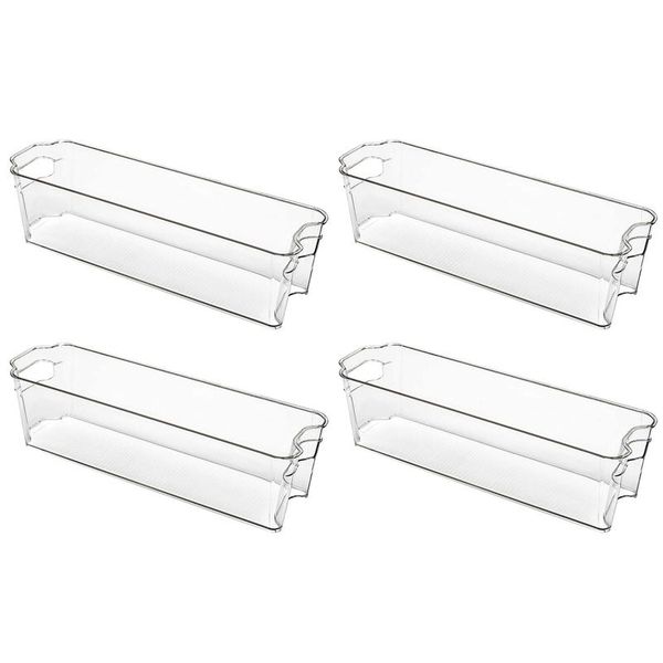 storage bottles & jars refrigerator organizer bins, 4 pack narrow clear plastic bin with handle for er, cabinet, 14.5inch
storage bottles & jars refrigerator organizer bins, 4 pack narrow clear plastic bin with handle for er, cabinet, 14.5inch