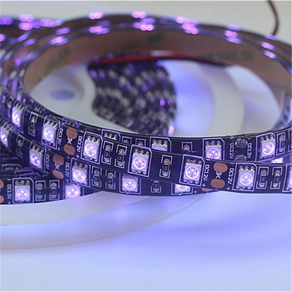 high-quality smd uv flexible led strip light dc12v 60leds/m 395-405nm ultraviolet waterproof diode tape black pcb 0.5-5m strips
high-quality smd uv flexible led strip light dc12v 60leds/m 395-405nm ultraviolet waterproof diode tape black pcb 0.5-5m strips