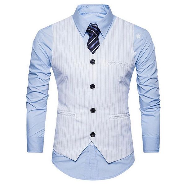 men's vests breasted male vest classic black brown dot suit for men big size shujin, Black;white
men's vests breasted male vest classic black brown dot suit for men big size shujin, Black;white