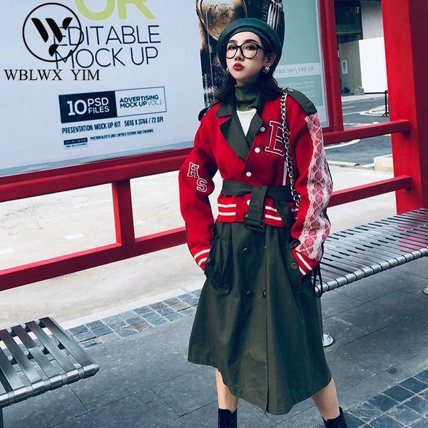 women's trench coats spring autumn long coat women fashion embroidery lace splice sleeve streetwear belt slim outerwear, Tan;black
women's trench coats spring autumn long coat women fashion embroidery lace splice sleeve streetwear belt slim outerwear, Tan;black