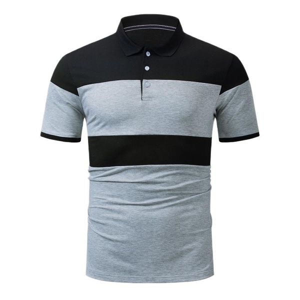 men's polos large size clothing stitching lapel short-sleeved shirt fashion casual loose cotton summer t-shirt, White;black
men's polos large size clothing stitching lapel short-sleeved shirt fashion casual loose cotton summer t-shirt, White;black