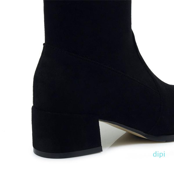 wholesale-boots female knee women soft flock leather winter comfortable long shoes 2021, Black
wholesale-boots female knee women soft flock leather winter comfortable long shoes 2021, Black