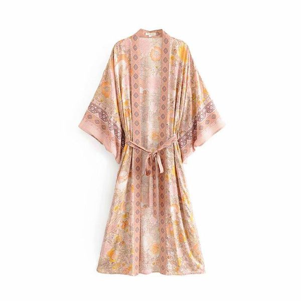 women's jackets 2021 boho summer kimono print sun jacket with belt stylish women oversized loose long robes coat batwing sleeve casual, Black;brown
women's jackets 2021 boho summer kimono print sun jacket with belt stylish women oversized loose long robes coat batwing sleeve casual, Black;brown