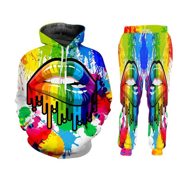 men's tracksuits cjlm 2021 casual sports 3d hoodie sweatpants sets colorful mouth men hip hop punk two piece suit pattern custom, Gray
men's tracksuits cjlm 2021 casual sports 3d hoodie sweatpants sets colorful mouth men hip hop punk two piece suit pattern custom, Gray