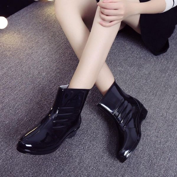 boots rubber shoes waterproof female water cute jelly rain fashion ladies non-slip, Black
boots rubber shoes waterproof female water cute jelly rain fashion ladies non-slip, Black