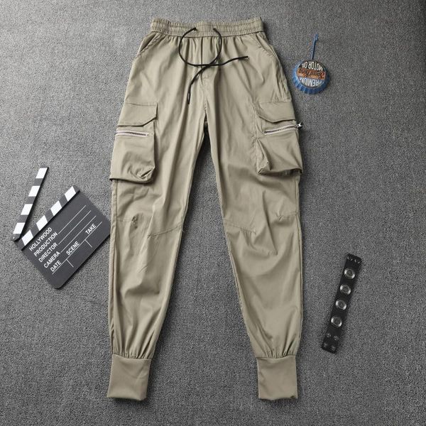 men's pants overalls 2021 summer khaki leggings cargo multi-pocket quick-drying trendy korean slim casual trousers, Black
men's pants overalls 2021 summer khaki leggings cargo multi-pocket quick-drying trendy korean slim casual trousers, Black