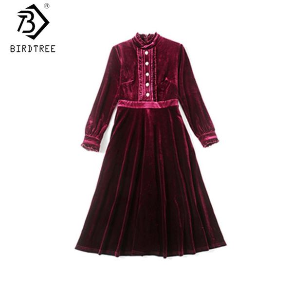 velvet women dress 2021 autumn winter single breasted long sleeve stand collar good quality red ladies midi dresses d09403k casual, Black;gray
velvet women dress 2021 autumn winter single breasted long sleeve stand collar good quality red ladies midi dresses d09403k casual, Black;gray