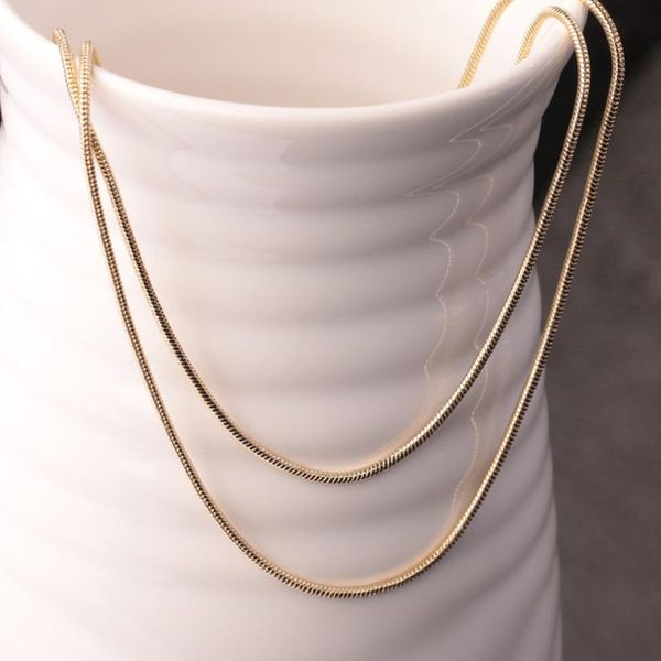 10pcs wholesale 2mm gold color fashion women's trendy snake chains necklace for men's chain curb 2021, Silver
10pcs wholesale 2mm gold color fashion women's trendy snake chains necklace for men's chain curb 2021, Silver