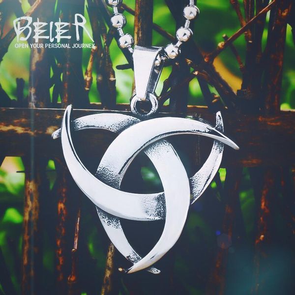 pendant necklaces beier northern europe viking stainless steel necklace wholesale price classic men fashion jewelry for man bp8-214, Silver
pendant necklaces beier northern europe viking stainless steel necklace wholesale price classic men fashion jewelry for man bp8-214, Silver