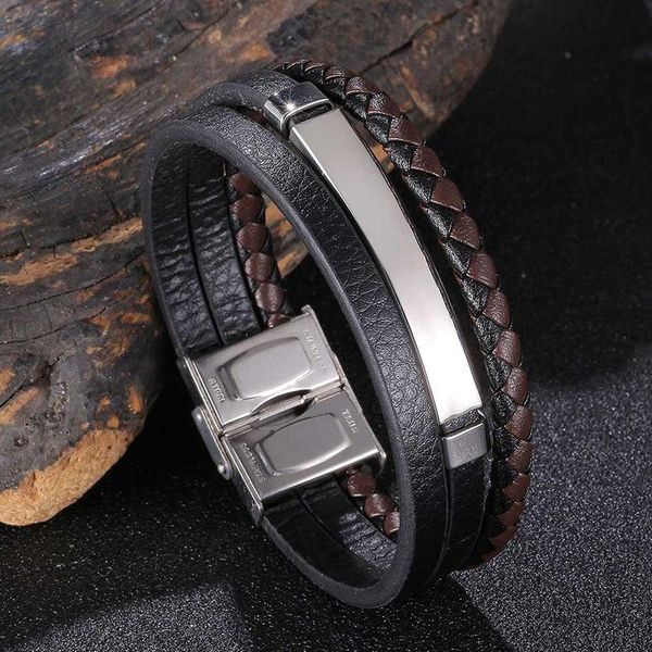 charm bracelets vintage multilayer braided leather rope bracelet men handmade jewelry stainless steel bangles male wristband husband gift sp, Golden;silver
charm bracelets vintage multilayer braided leather rope bracelet men handmade jewelry stainless steel bangles male wristband husband gift sp, Golden;silver