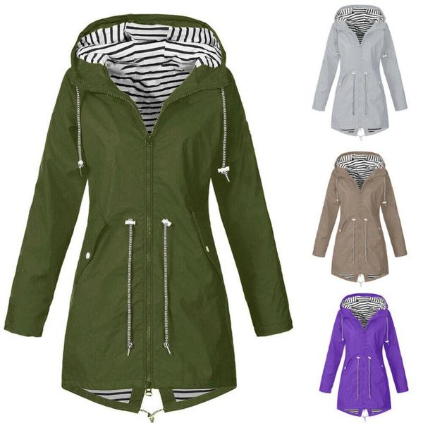 women's hoodies & sweatshirts women solid rain jacket outdoor plus size waterproof hooded windproof loose coat, Black
women's hoodies & sweatshirts women solid rain jacket outdoor plus size waterproof hooded windproof loose coat, Black